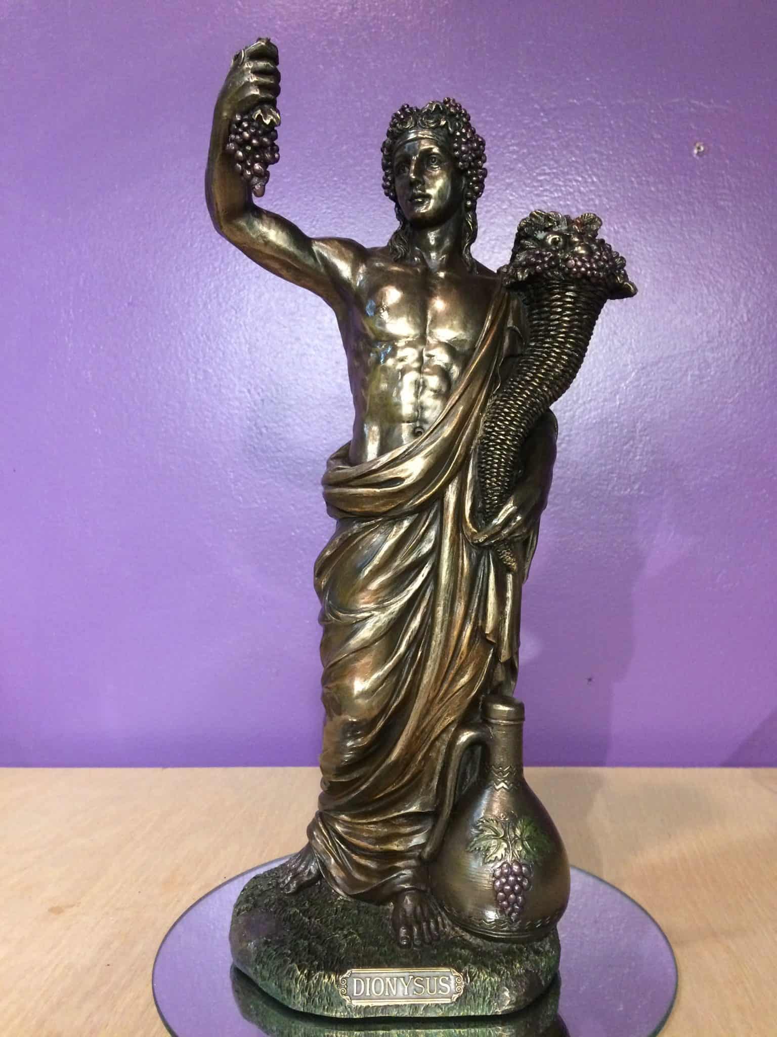 Dionysus 13″ Statue Inspirit Crystals