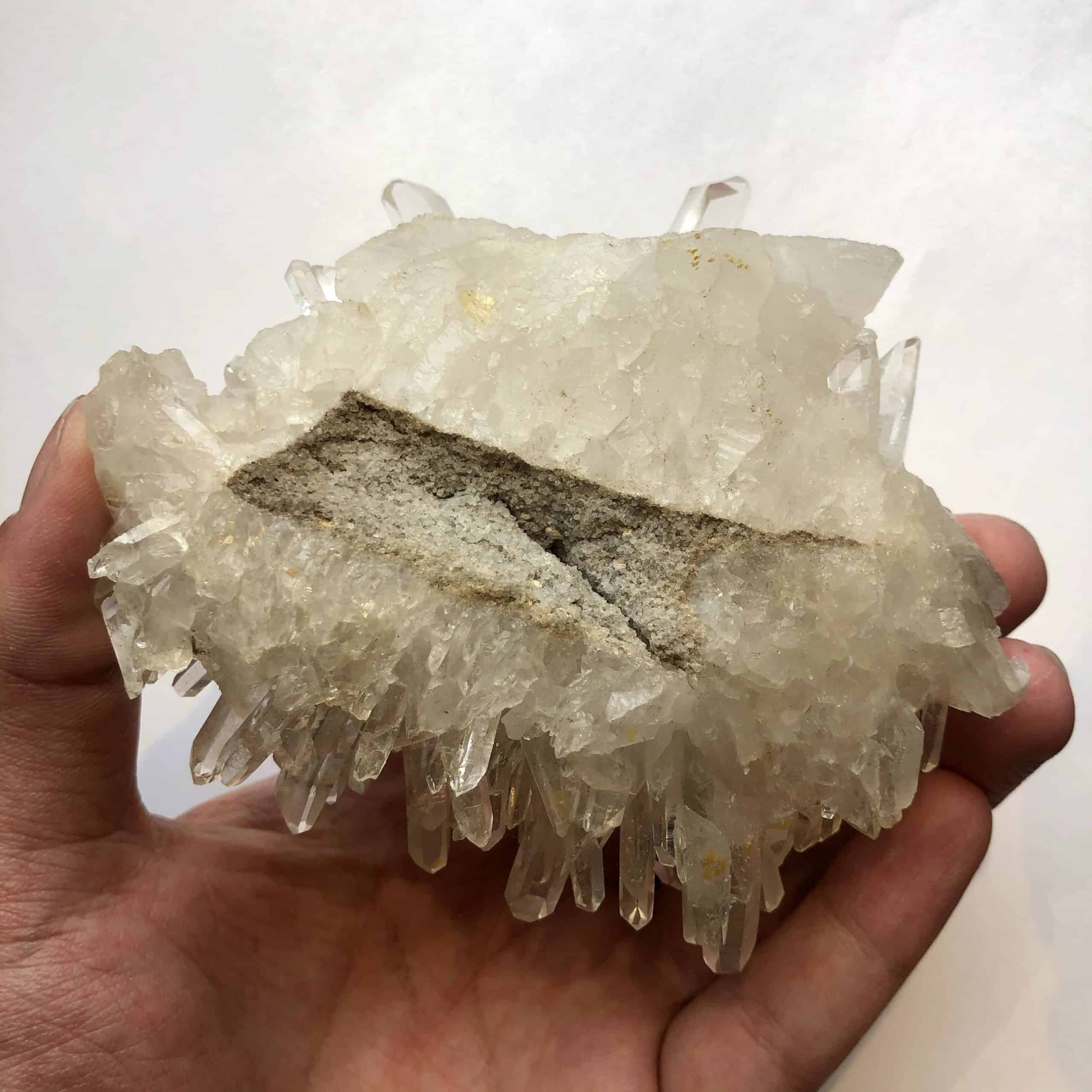 4.5″ SelfHealed Clear Quartz Cluster 391g Inspirit Crystals