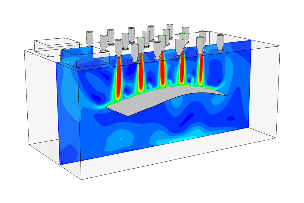 Fluid dynamics simulation InsPyro