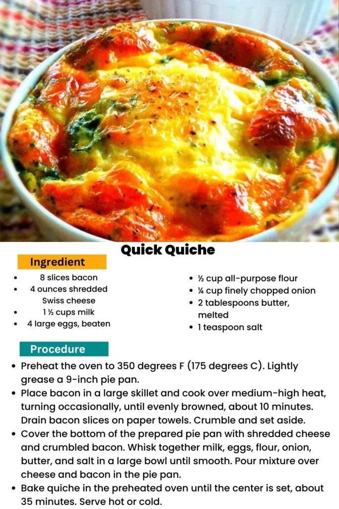 Basic Quiche Recipe (Any Flavor!)