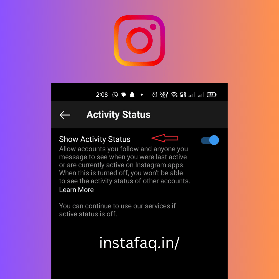Turn your Instagram Activity Status On/Off 2023Avoid Stress