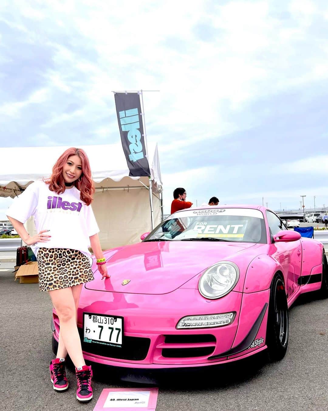 MAKIさんのインスタグラム写真 (MAKIInstagram)「stancenation japan 愛知🚗ピンクのポルシェはいかが