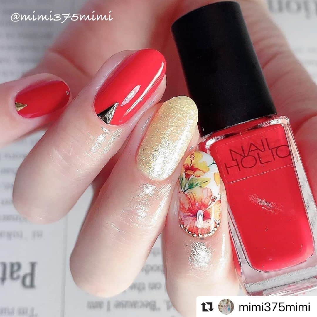 NAIL HOLICさんのインスタグラム写真 (NAIL HOLICInstagram)「⠀ 今回は公式アンバサダー mimi375mimi さまの投稿をRepostさせていただきます