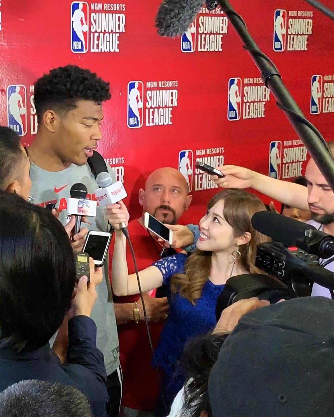 メロディー・モリタさんのインスタグラム写真 (メロディー・モリタInstagram)「Interviewed Rui Hachimura