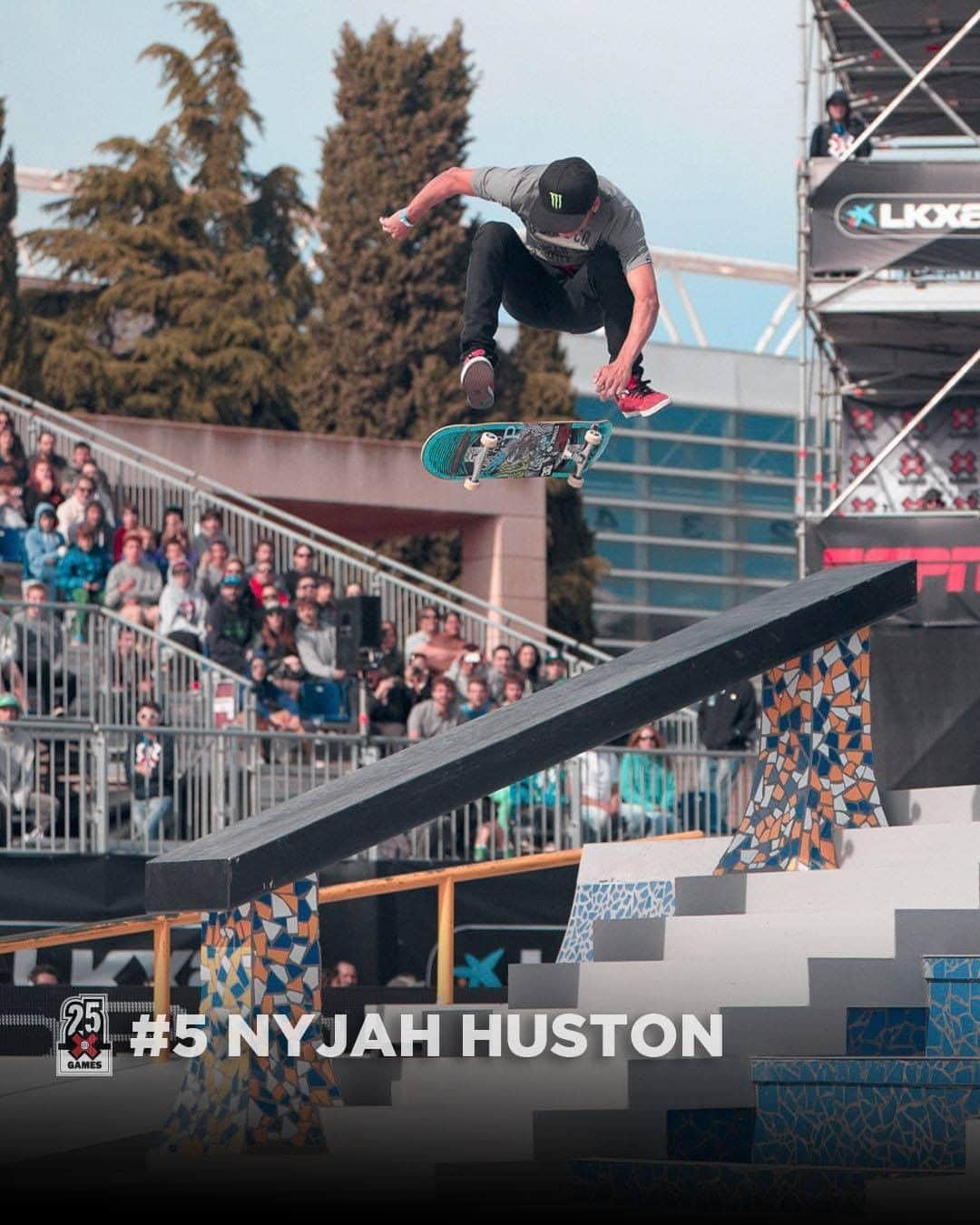 X Gamesさんのインスタグラム動画 (X GamesInstagram)「5 nyjah ⠀⠀⠀⠀ In one of the