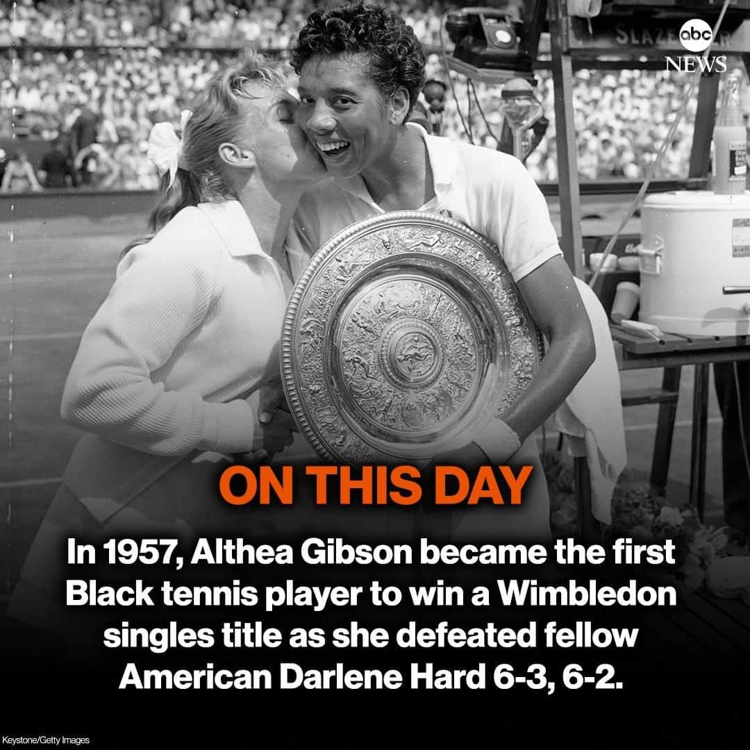 ABC Newsさんのインスタグラム写真 (ABC NewsInstagram)「ON THIS DAY In 1957, Althea