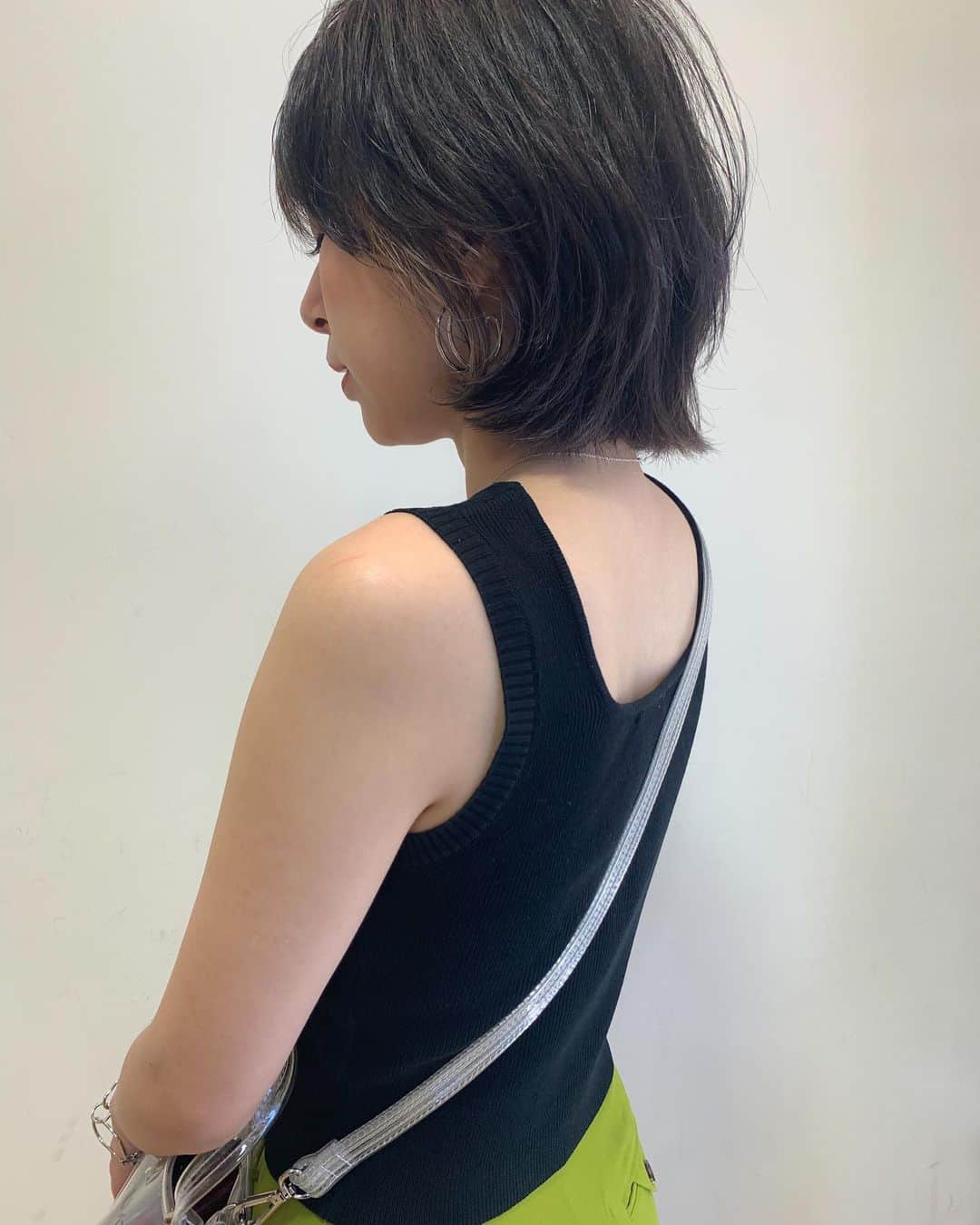 YUMIKOさんのインスタグラム写真 (YUMIKOInstagram)「早速☺︎ 顔まわりにハイライト かわいー ボブからレイヤーに