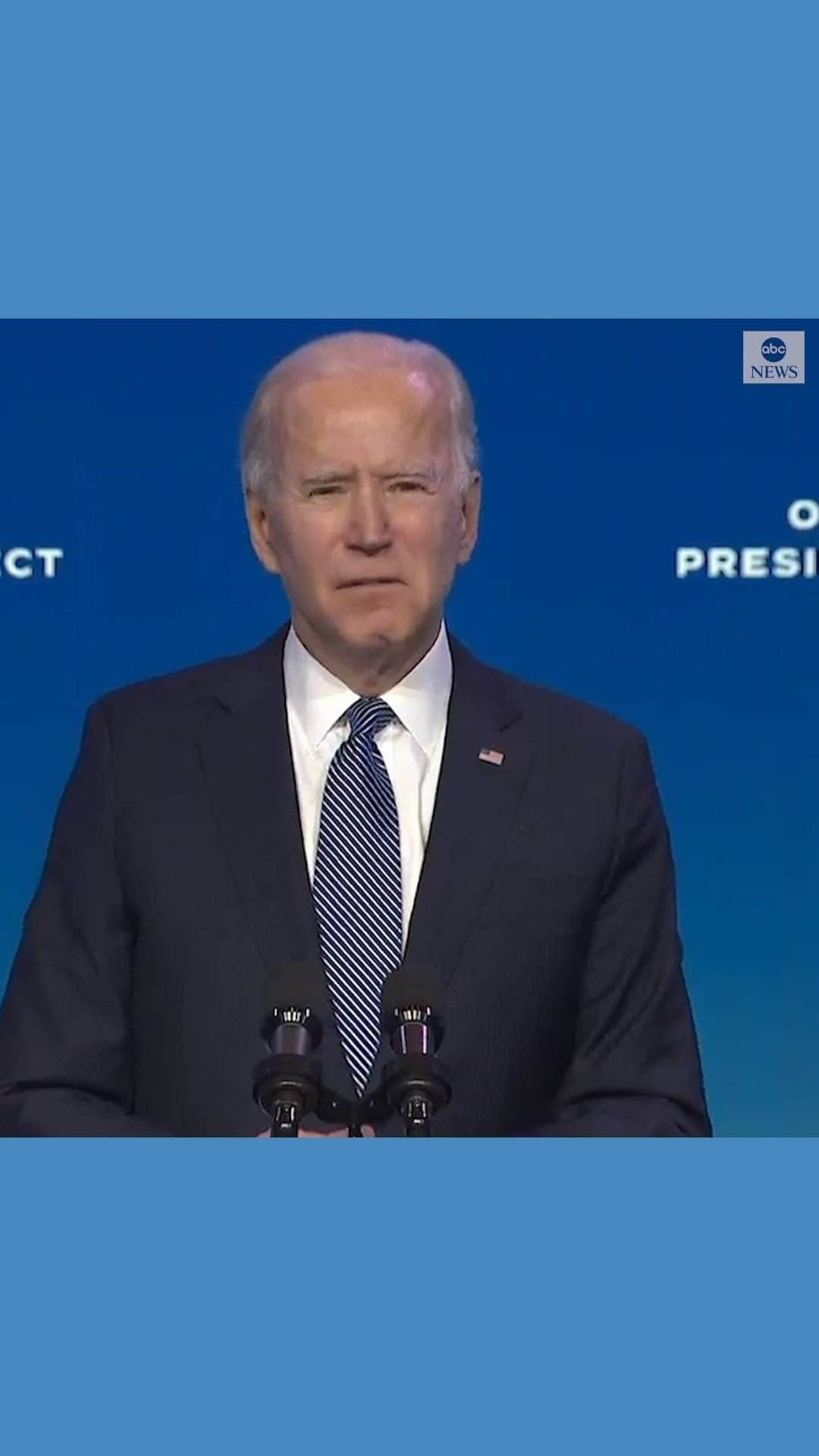 ABC Newsさんのインスタグラム動画 (ABC NewsInstagram)「Presidentelect Joe Biden