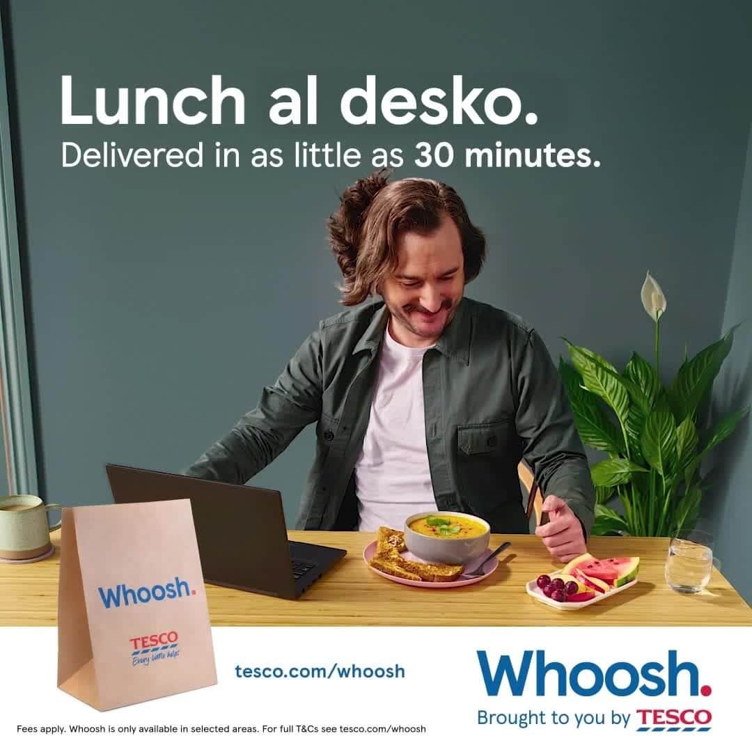 Tesco Food Officialさんのインスタグラム動画 (Tesco Food OfficialInstagram)「Too busy to leave your desk for