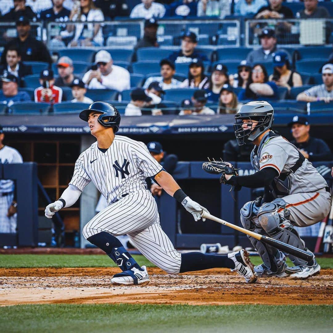 ニューヨーク・ヤンキースさんのインスタグラム写真 (ニューヨーク・ヤンキースInstagram)「1st knock in The