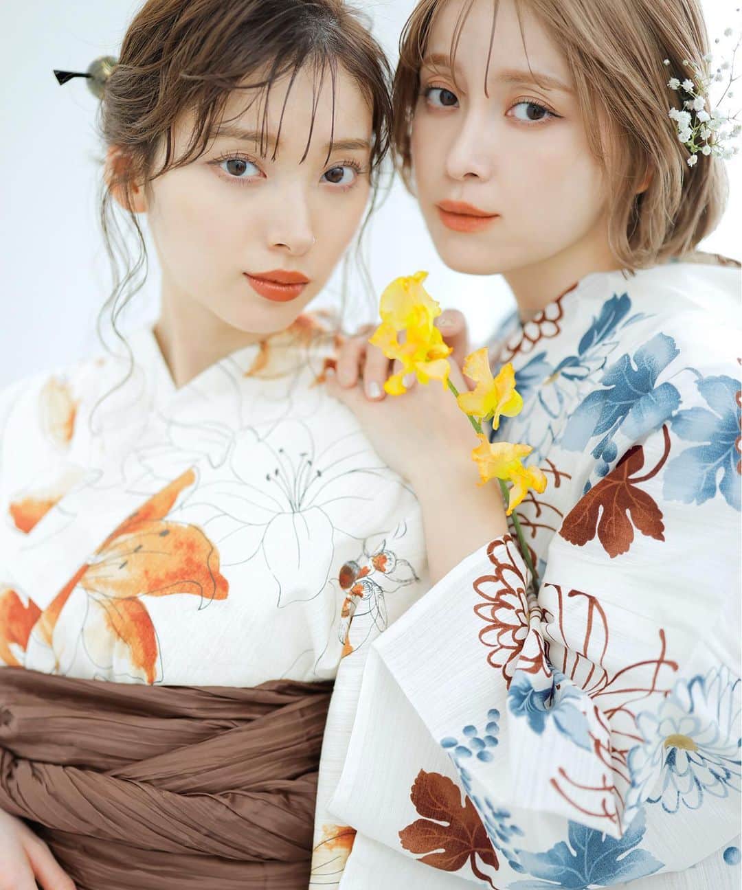 Ditaさんのインスタグラム写真 (DitaInstagram)「 2023年新作 浴衣 大人レトロな新作浴衣 🎐 渋めのオレンジ色🍊 と