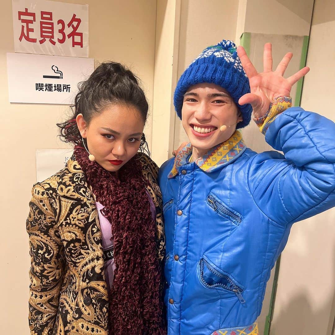 遥海さんのインスタグラム写真 (遥海Instagram)「ギャル😂 ひゃくななちゃんとの写真結構いっぱい😂 いつもハッピーエンジェルと満月