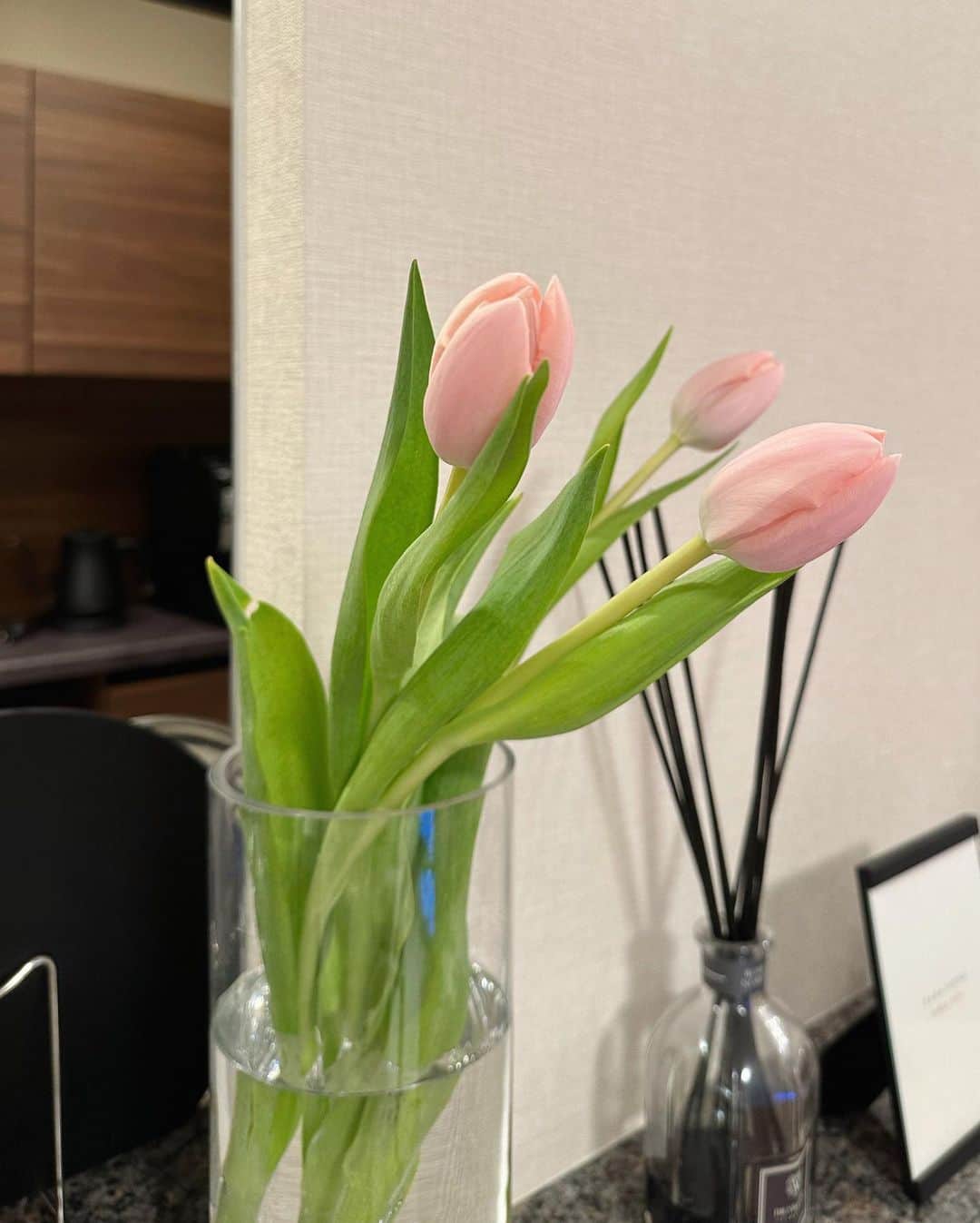 左近鈴乃さんのインスタグラム写真 (左近鈴乃Instagram)「. flowers in my house 🌷💗🏠💐」4月19日 18時