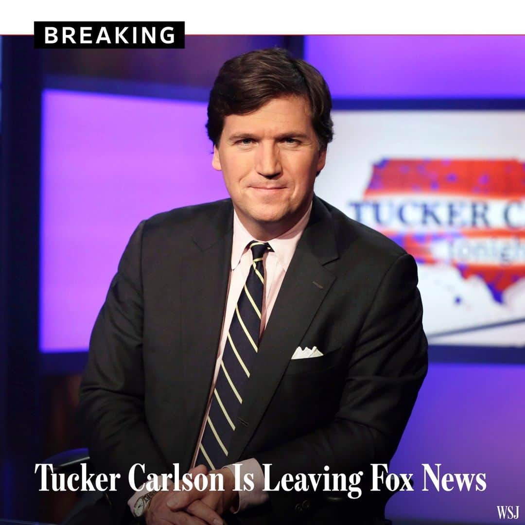 Wall Street Journalさんのインスタグラム写真 (Wall Street JournalInstagram)「Tucker Carlson, the longtime