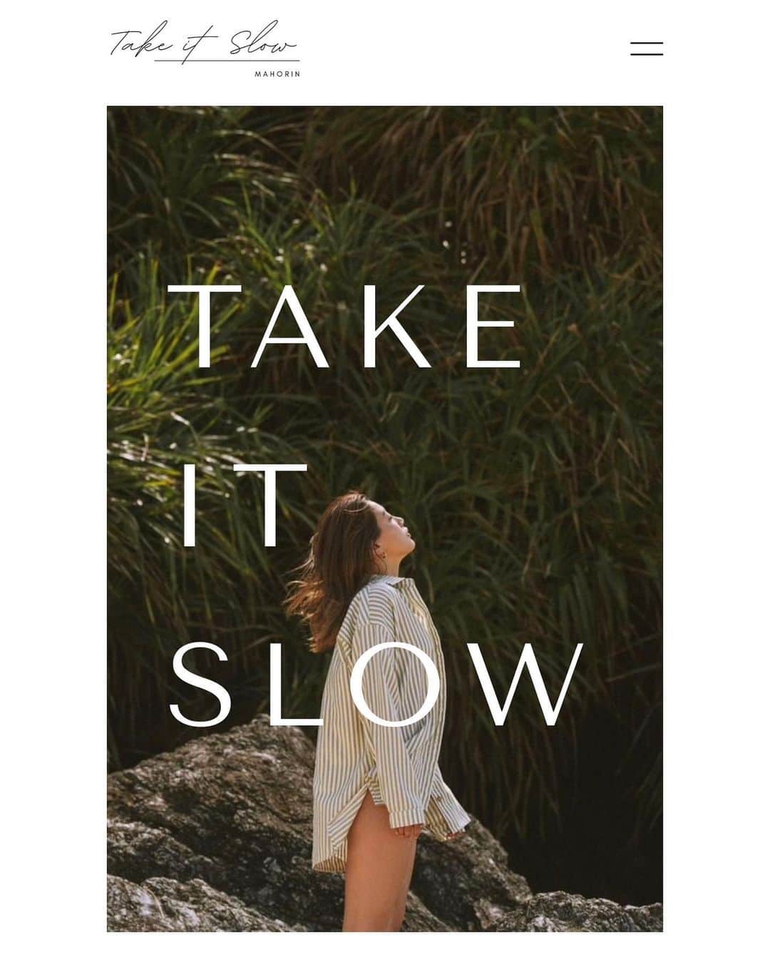 馬詰まほさんのインスタグラム写真 (馬詰まほInstagram)「【 Take it Slow テイク イット スロウ