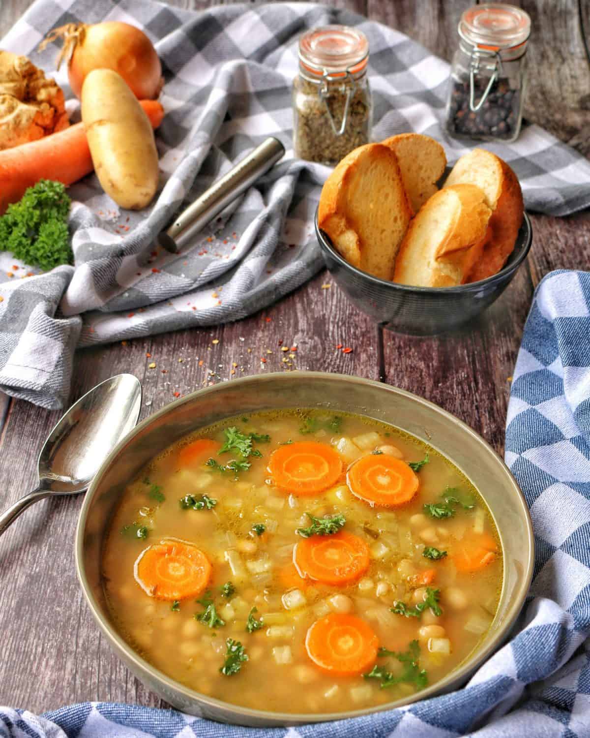Weiße Bohnensuppe Vegetarisch Instakoch.de
