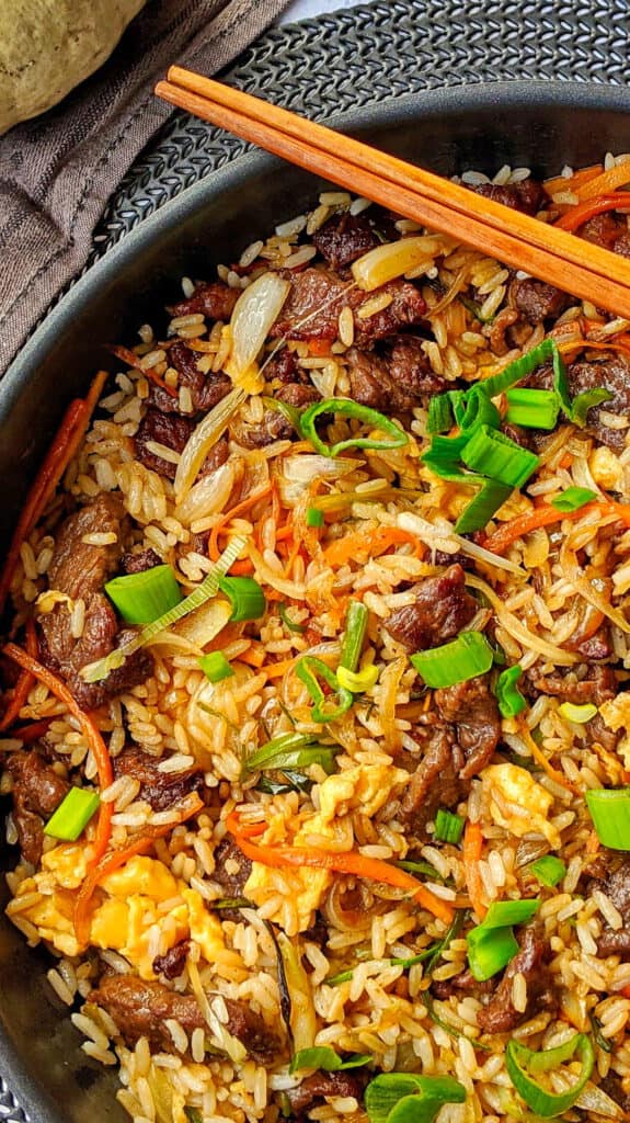 Chop Suey mit Reis und Rindfleisch Instakoch.de
