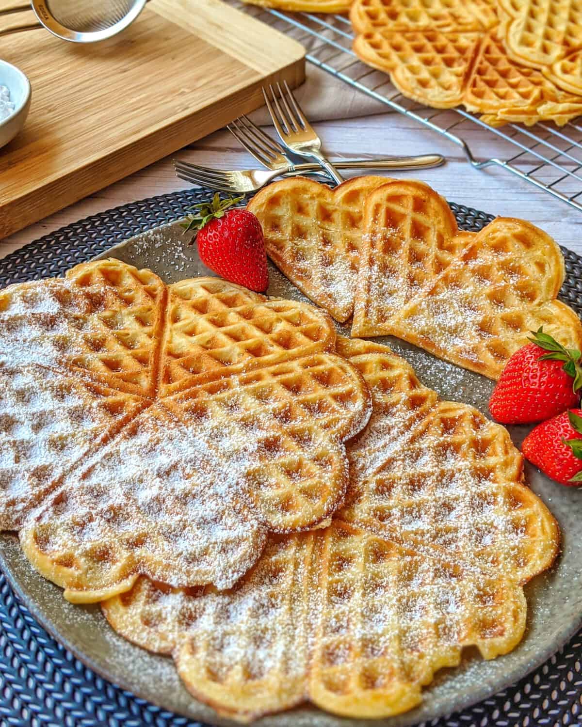 Einfaches Grundrezept für Waffeln Kinderleicht Instakoch.de
