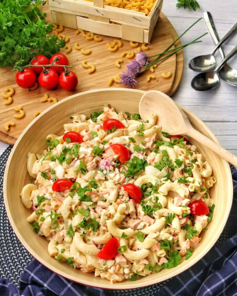 Klassischer Nudelsalat Einfaches Rezept Instakoch.de
