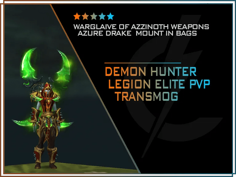 Demon Hunter Warglaives Elite PvP Transmog Enchants [US]