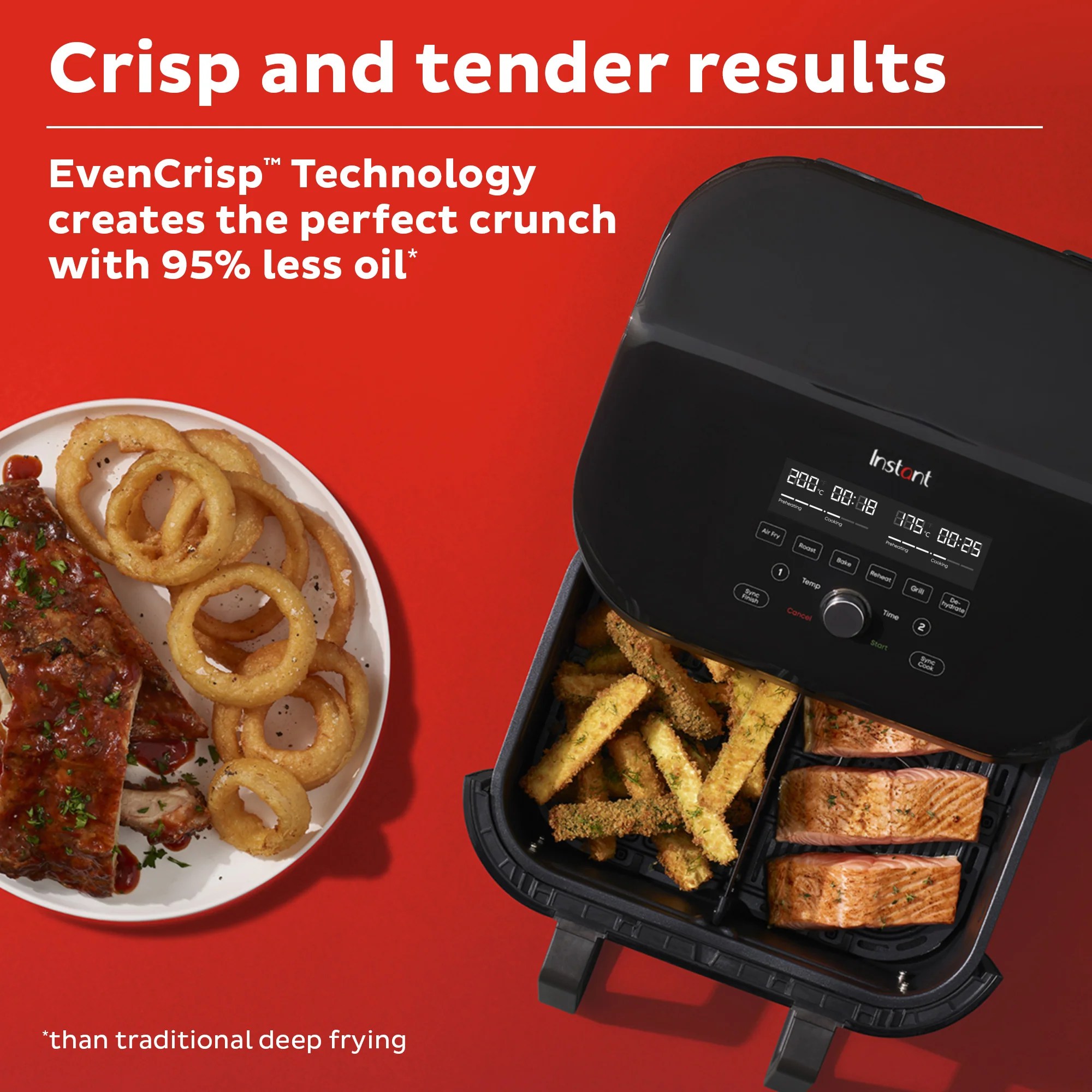 Buy INSTANT Vortex™ VersaZone™ XL Air Fryer 8.5L, Dual Zone Air Fryer For Sale Online Instant