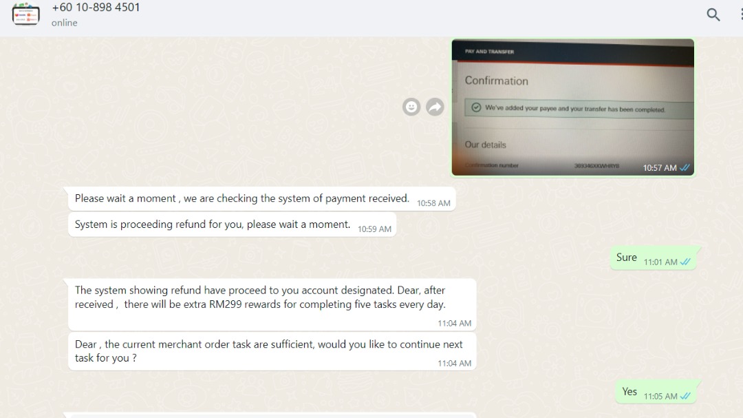 SCAM ALERT Fake Company Asking People To Send Them Money For Tasks