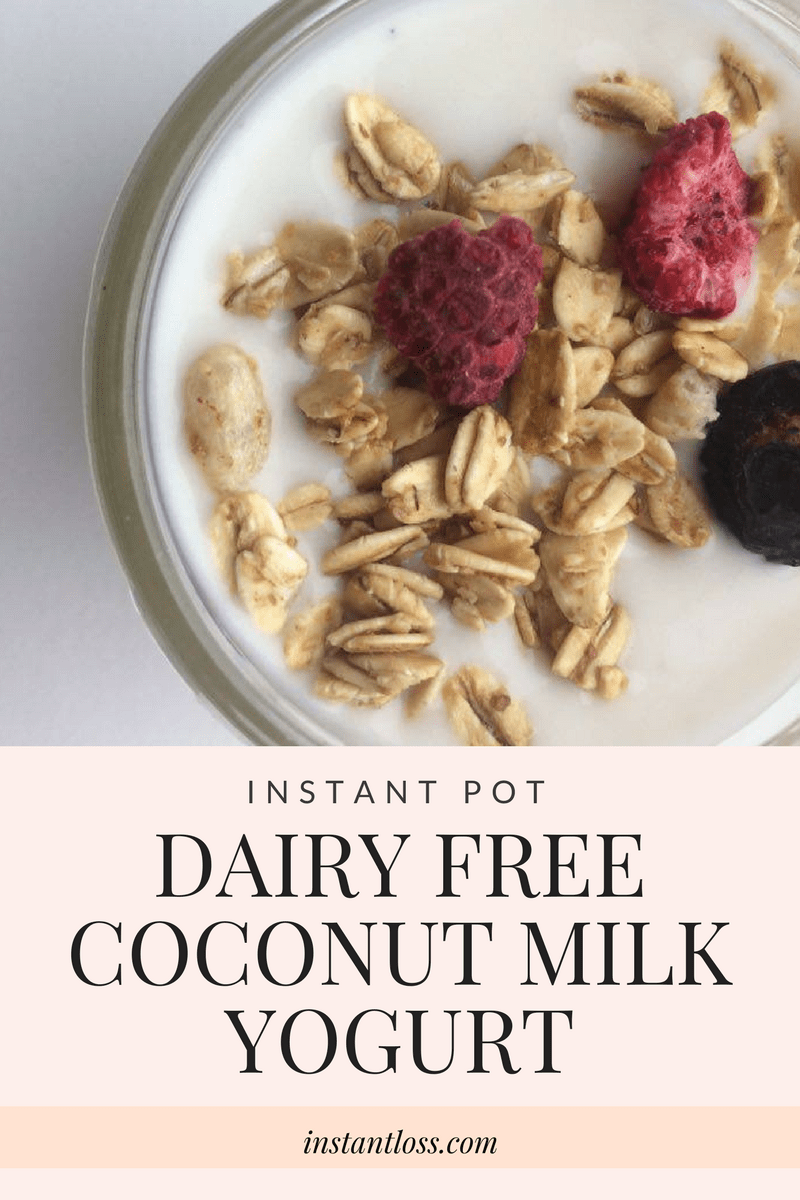 Instant Pot Dairy Free Coconut Milk Yogurt Instant Loss Conveniently Cooking Your Way To