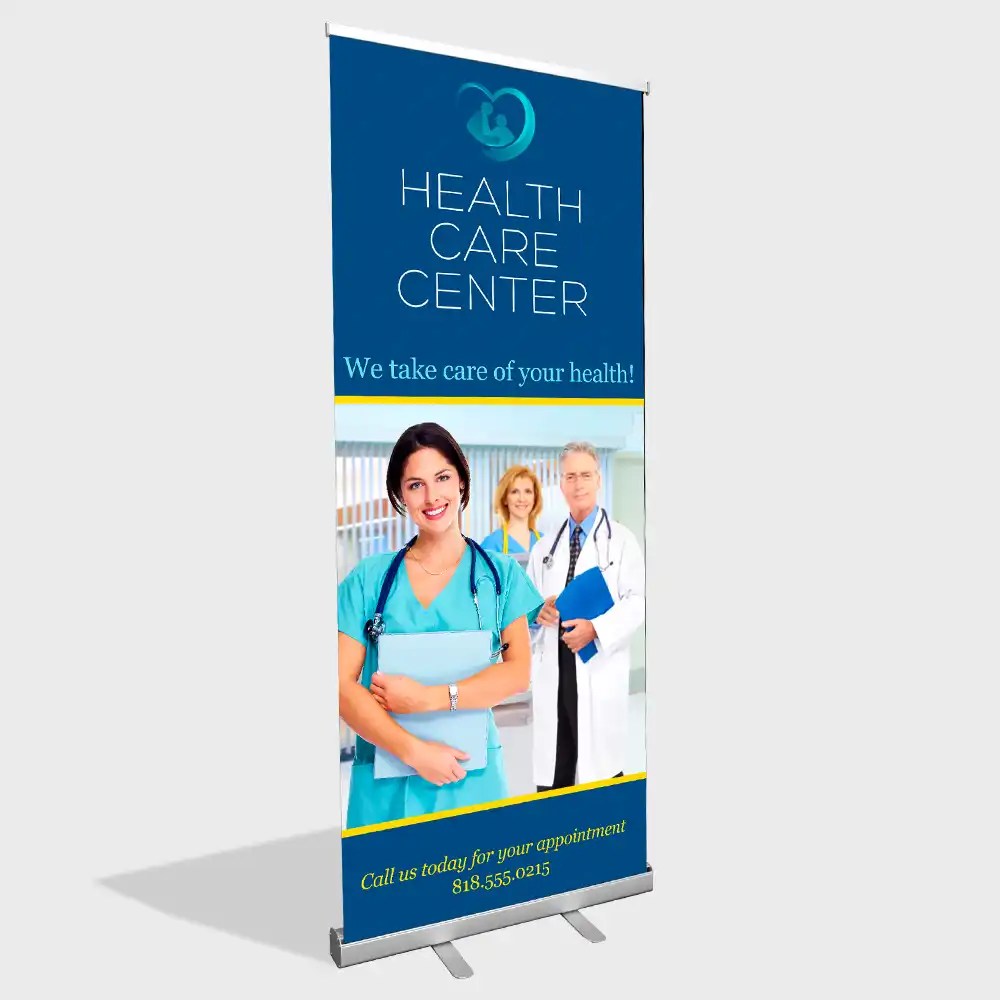 Custom Retractable Banner Standard Instaprint Free Ship