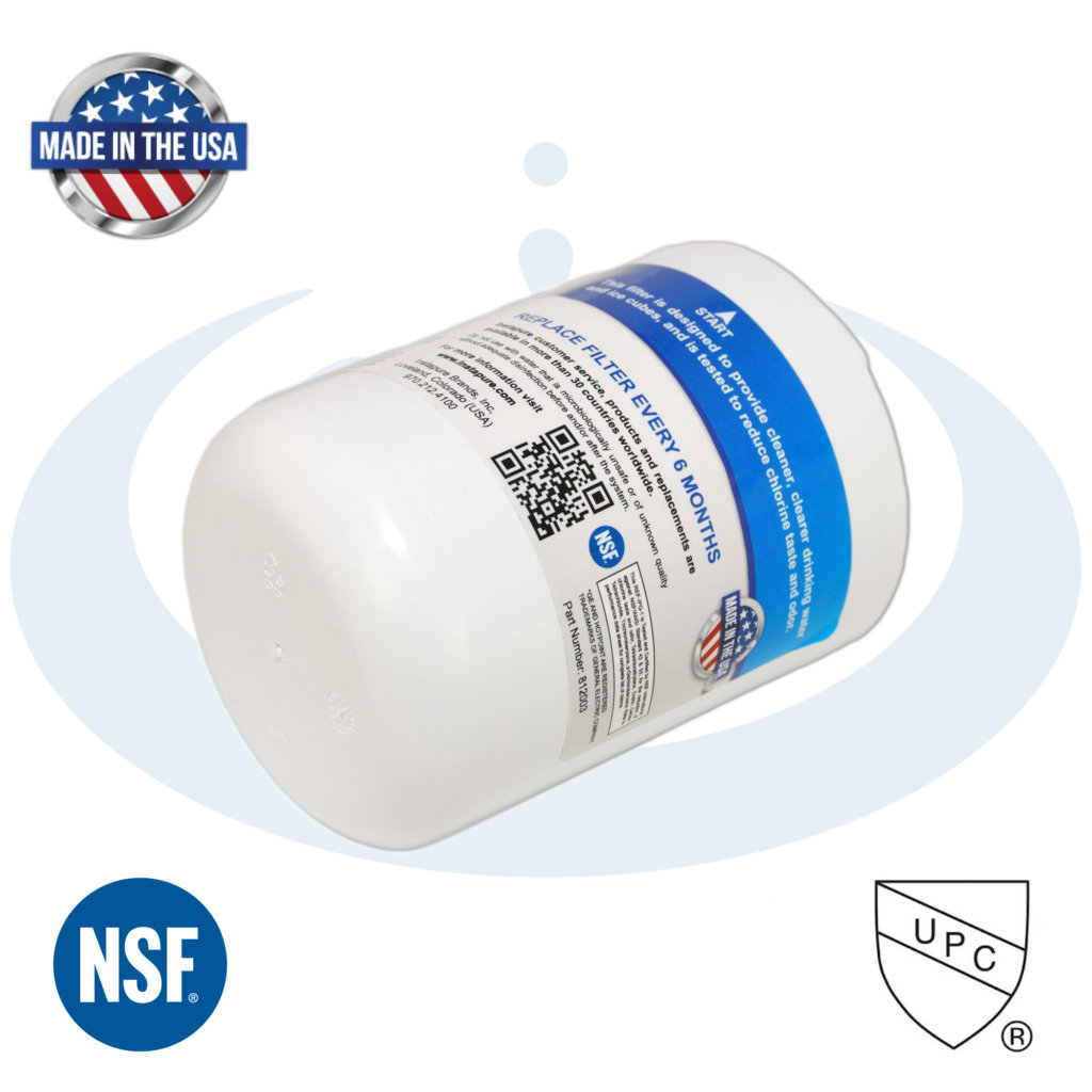 Made in USA MWF, GE®, HDX® Compatible Refrigerator Filter by Instapure, NSF/ANSI P473, 401, 372
