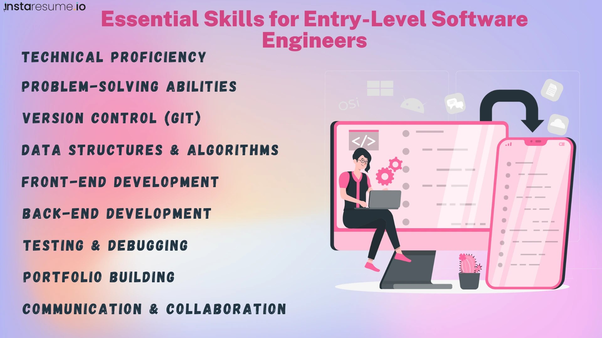 What are key skills for entry level software engineer?