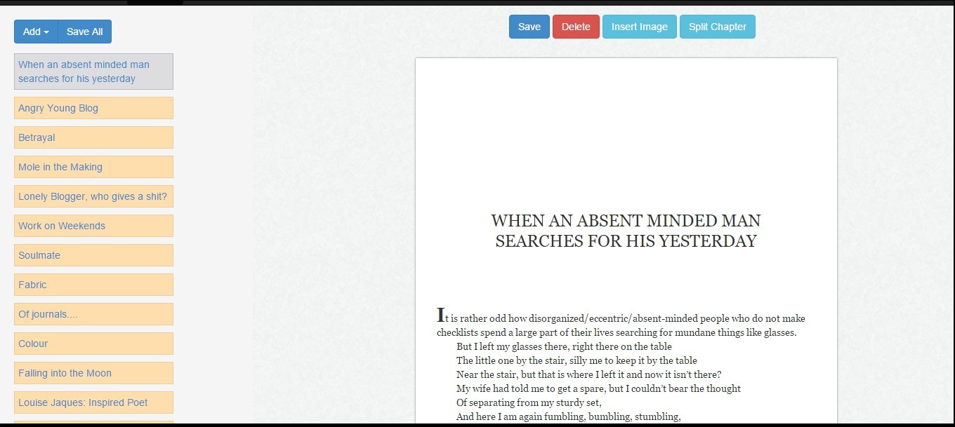 InstaScribe Creating an eBook in EPUB & Kindle formats