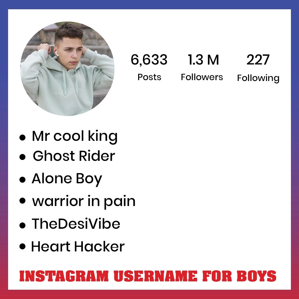 Instagram Username for Boys Instavipbio(06)