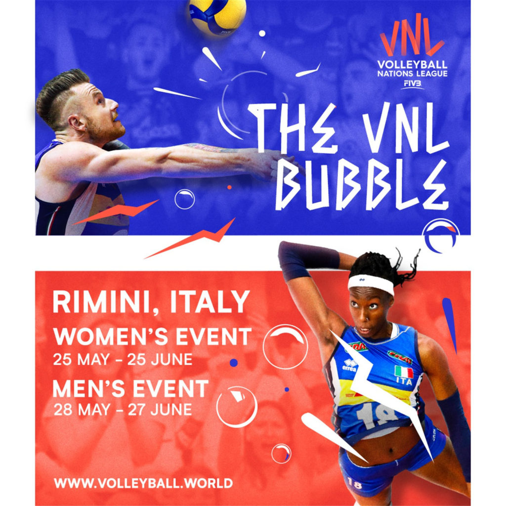 FIVB Men’s and Women’s VNL 2021 will kick off on 25 May in Italy