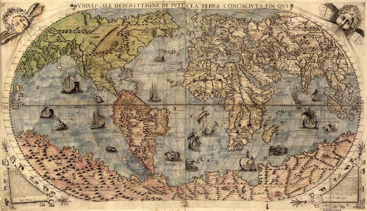 World Map, Thomas Cavendish, 1707 Institute for Historical Study