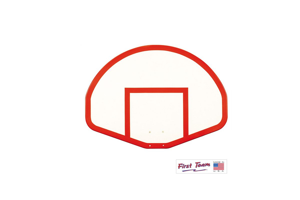 First Team FT275 FanShaped Gymnasium Fiberglass Basketball Backboard