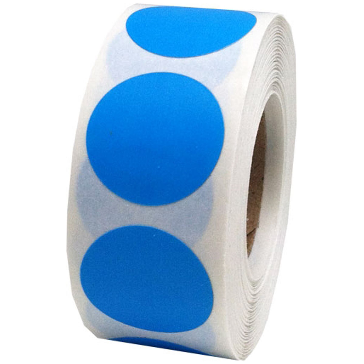 Light Blue Color Code Labels 3/4" Round