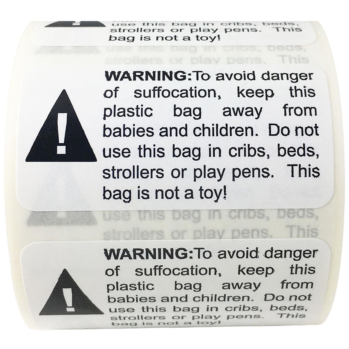 Suffocation Warning Labels For Retail Product Packaging