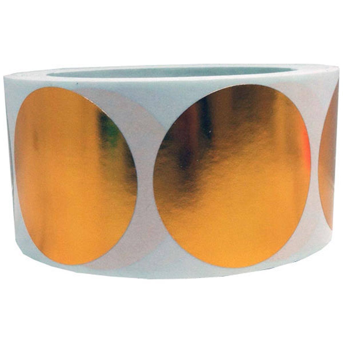 Metallic Bronze Color Code Labels 2" Round