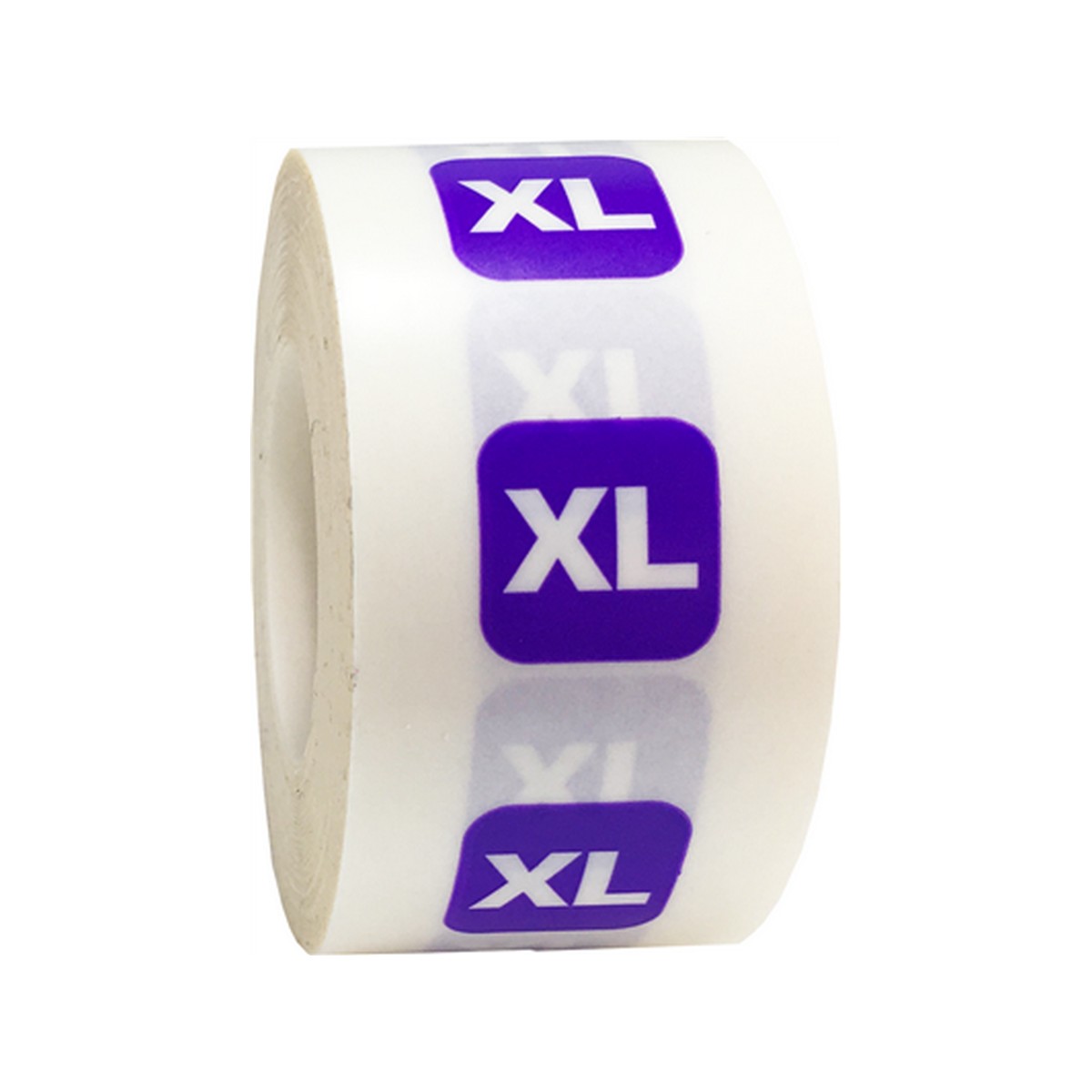 XL Colored Size Strip Labels for Shirts 1.25" x 5"