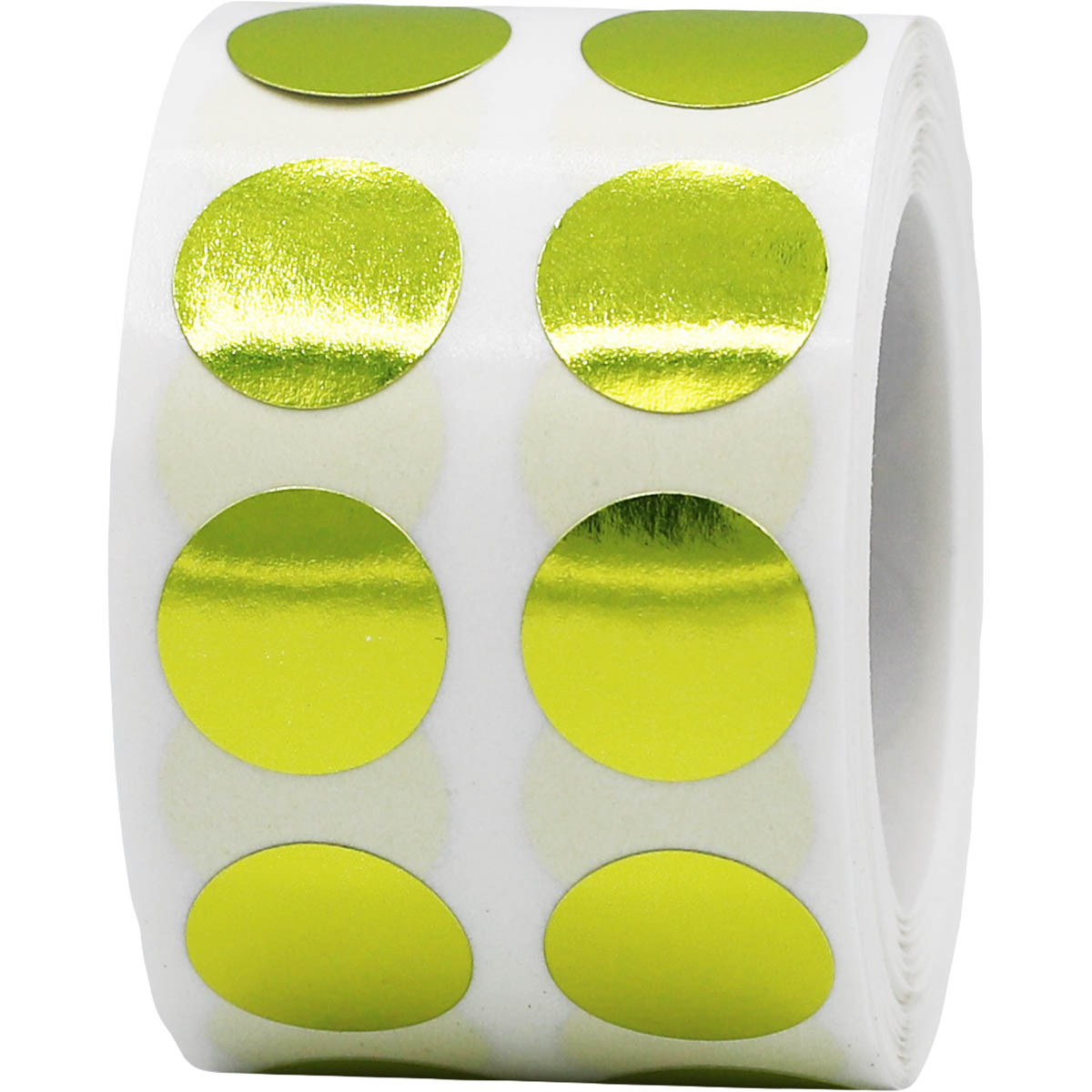 1/2" Metallic Gold Dot Stickers 1,000/Roll