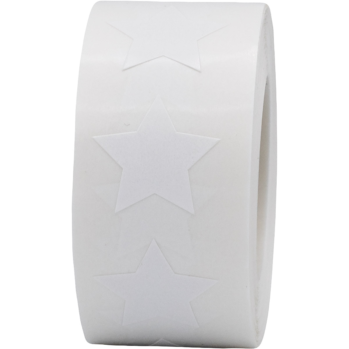 White Star Stickers 3/4" Inch