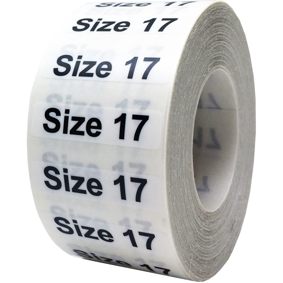 Womans Clear Size 17 Pant Labels For Retail