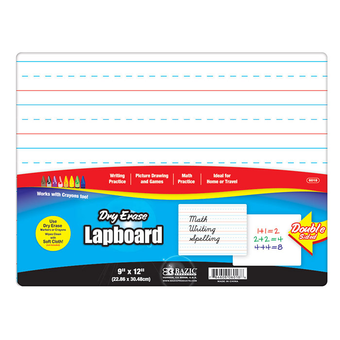 9" X 12" Double Sided Dry Erase Lap Board (24/pack) InStock Supplies