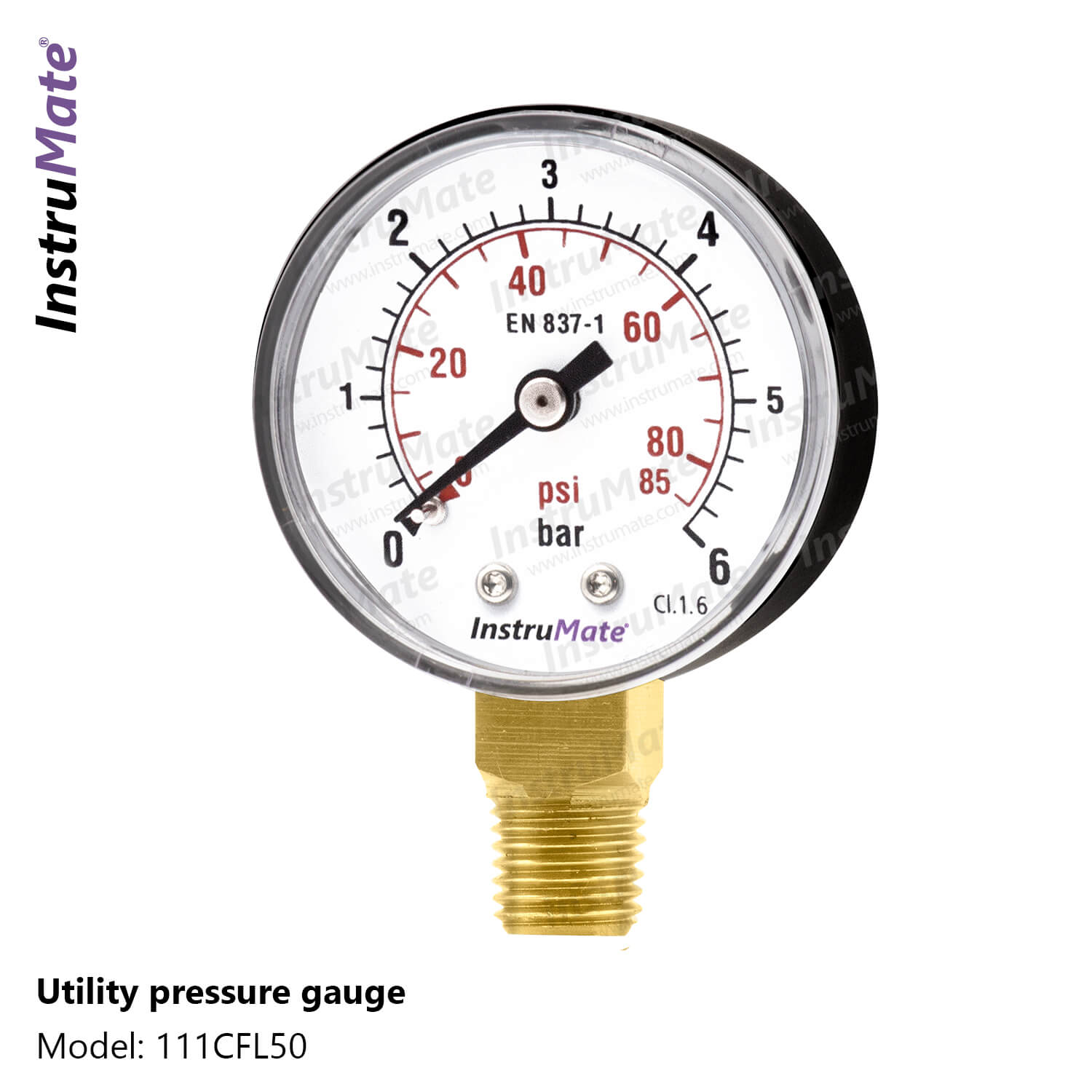 Utility Pressure Gauge 111CF Instrumate