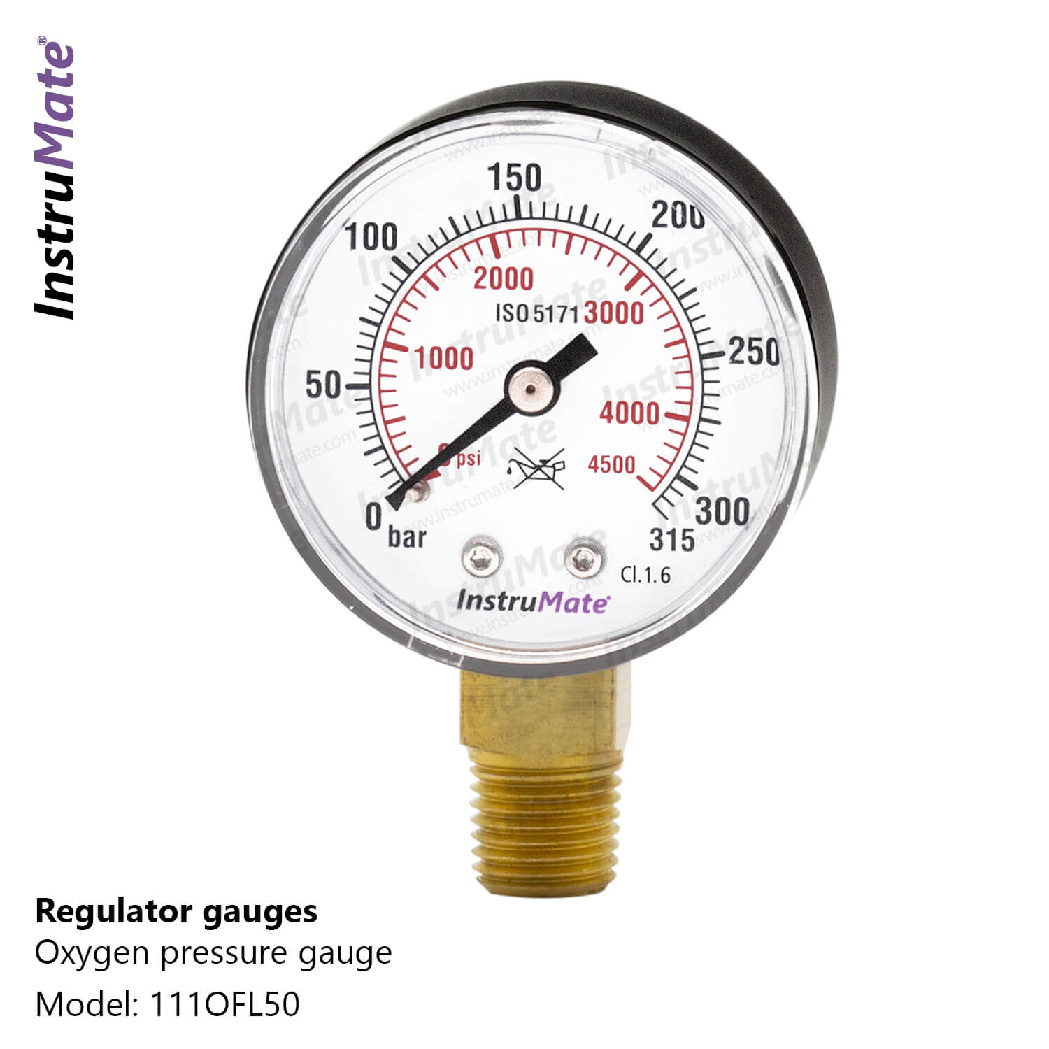 Oxygen/Acetylene pressure gauge 111OF Instrumate