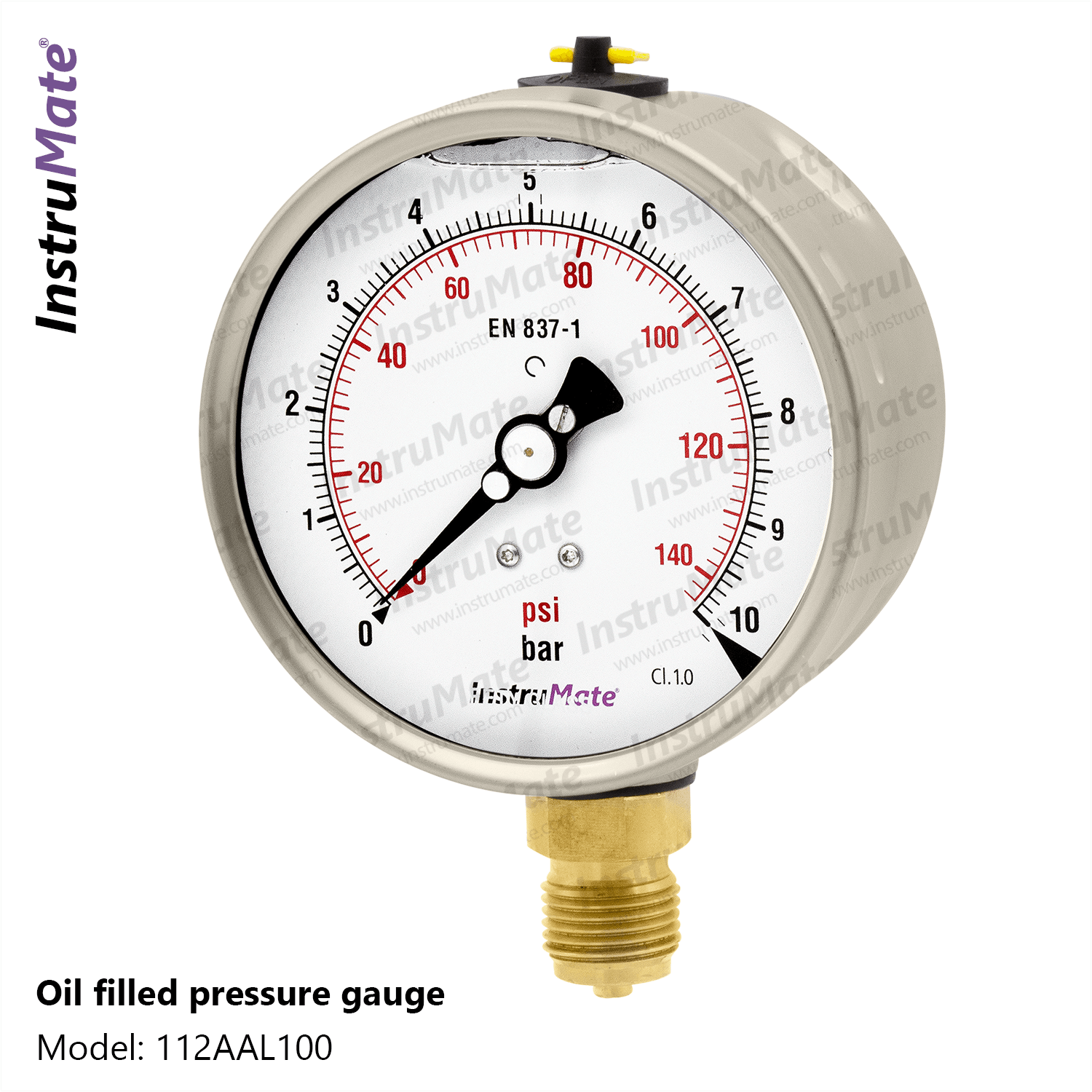 Oil Filled Pressure Gauge 112AA InstruMate