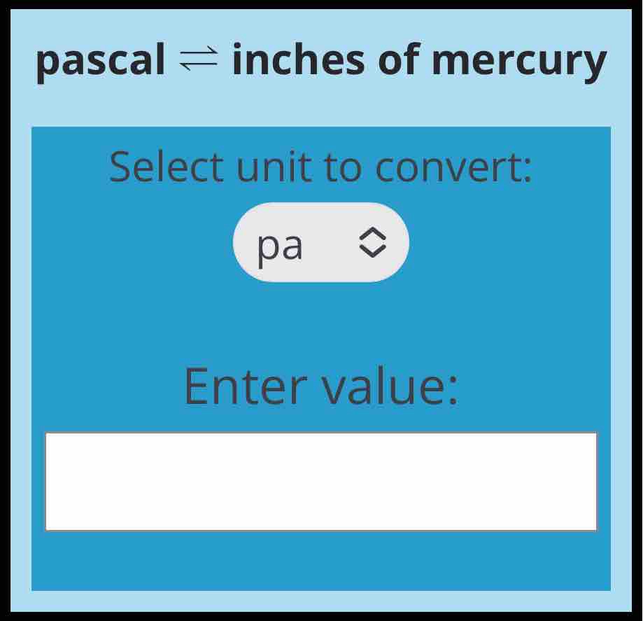 pa to inhg | Pressure Conversion