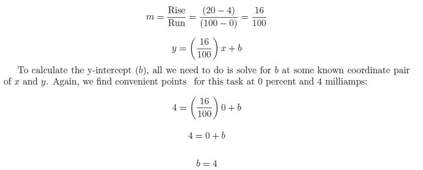 Standard 4 to 20 mA Conversion Formula InstrumentationTools