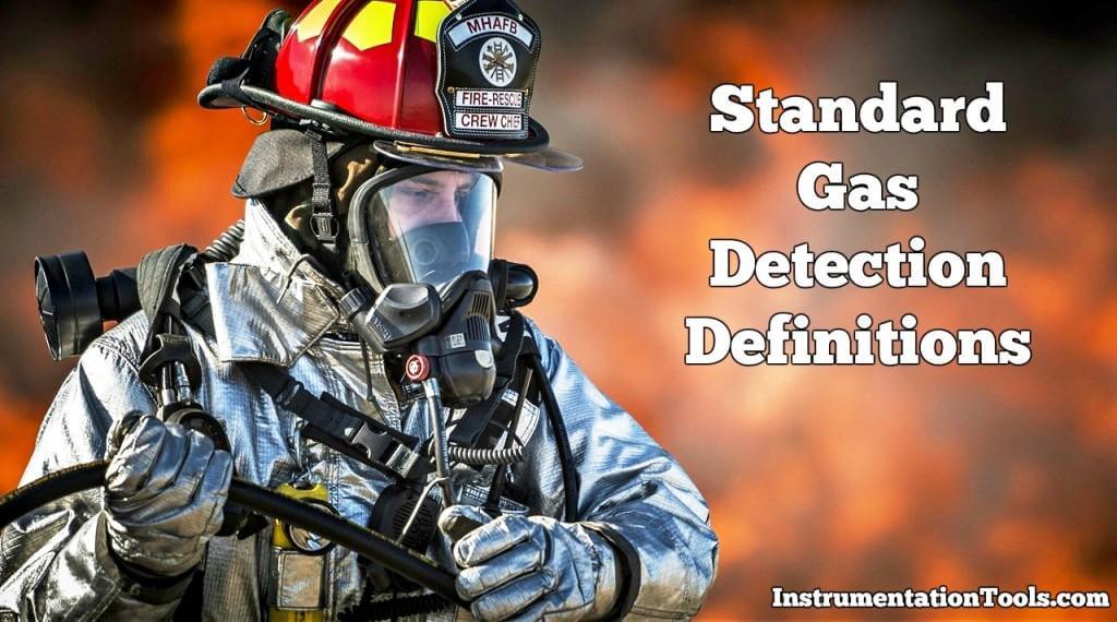 Standard Gas Detection Definitions Inst Tools