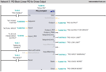Motor Speed Control using VFD and PLC Programming - Logic
